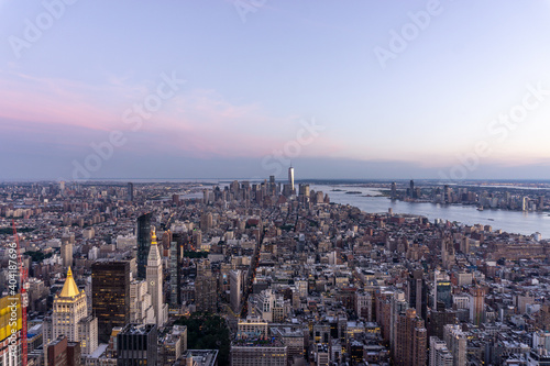 Stunning city view of New York city