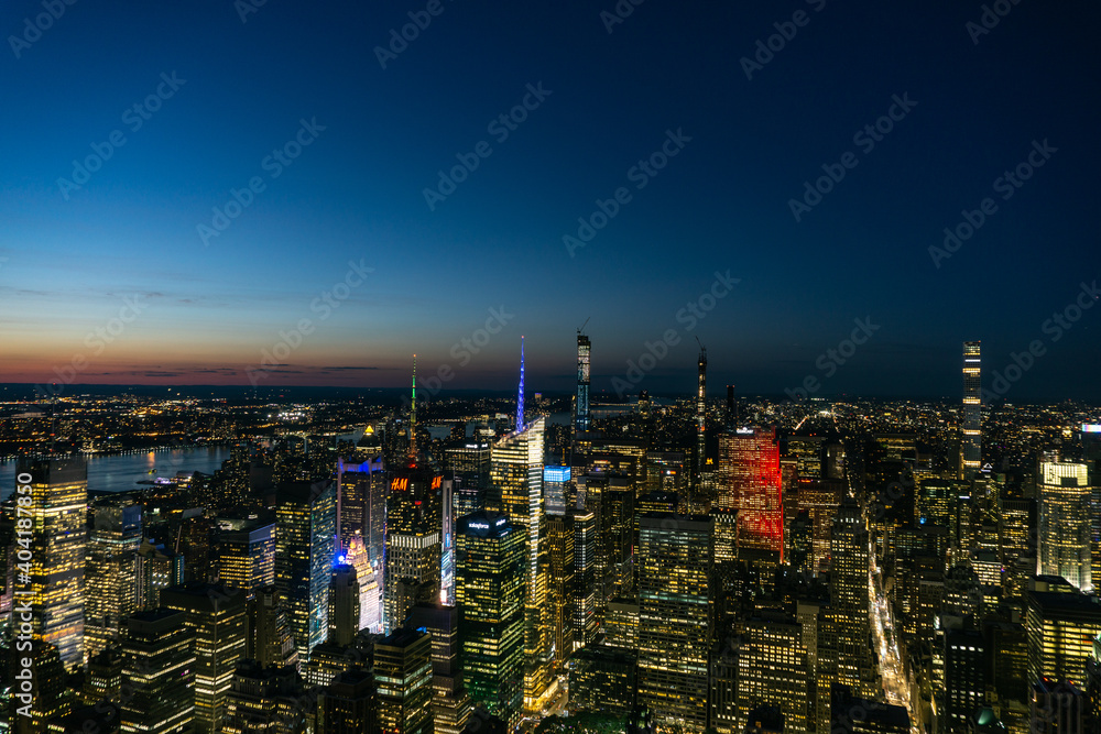 Fototapeta premium Stunning city view of New York city