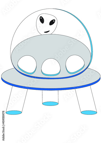 nice cartoon, cute, little alien
