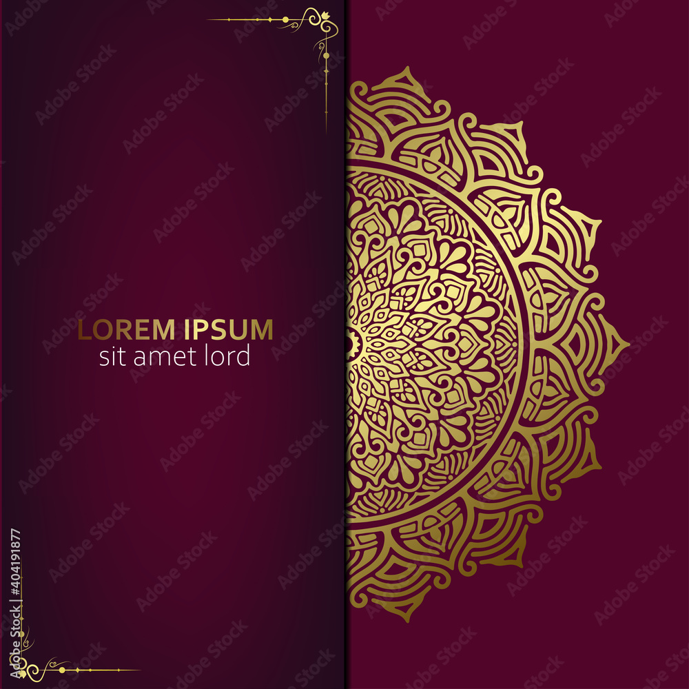 Luxury gold mandala ornate background for wedding invitation, book cover with mandala element style premium vector Luxury gold mandala ornate background for wedding invitation, book cover with mandala element style premium vector
