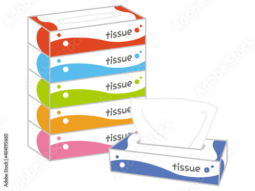 箱ティッシュ　ボックスティッシュ