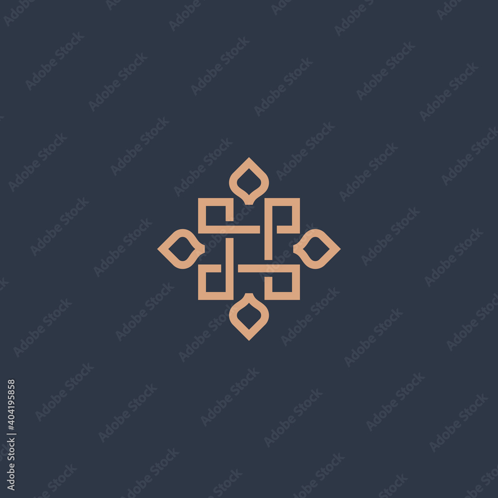 Elegant Linier Logo Design Vector Elegant Linier Logo Design Vector