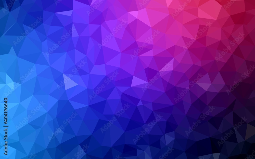 Fototapeta premium Dark Blue, Red vector low poly layout.