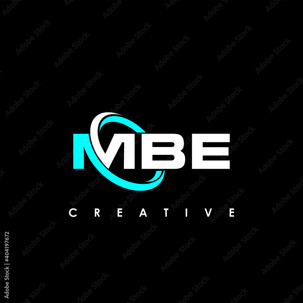 MBE Letter Initial Logo Design Template Vector Illustration Stock
