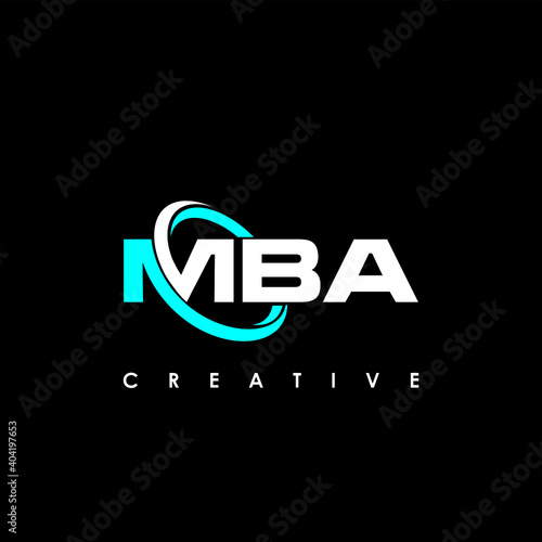 MBA Letter Initial Logo Design Template Vector Illustration