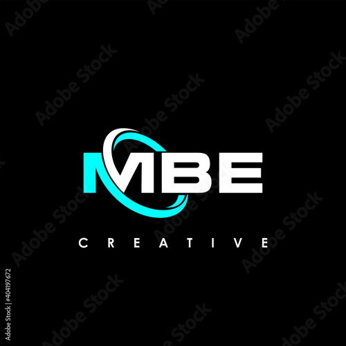 MBE Letter Initial Logo Design Template Vector Illustration photo