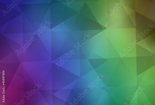 Light Multicolor vector polygon abstract layout.