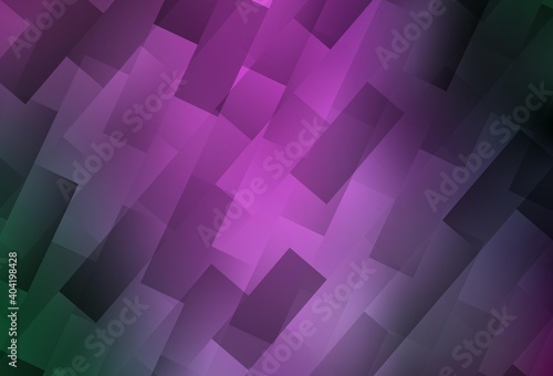 Foto Light Pink, Green vector background with rectangles.