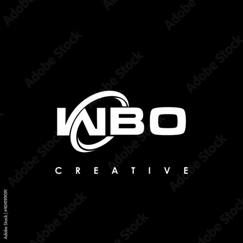 WBO Letter Initial Logo Design Template Vector Illustration