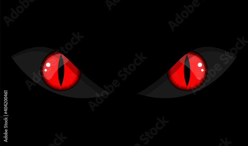Devil Eye for halloween illustration vector
