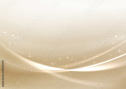 高級感と質感のあるキラキラと曲線の背景素材（シャンパンゴールド）