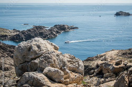 Paisaje de la costa del Cap de Creus. Cabo de Creus. Cataluña. 