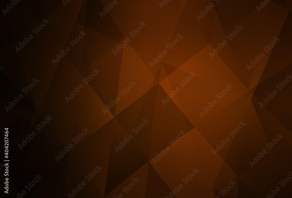 Dark Brown vector low poly layout. Dark Brown vector low poly layout.