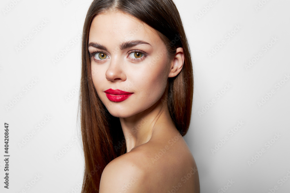 Sexy woman Bright makeup model body care Sexy woman Bright makeup model body care