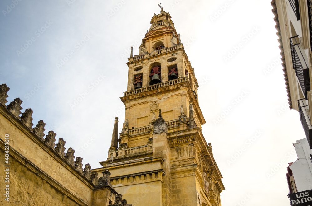 Tower of mosque in Cordoba, Spain.