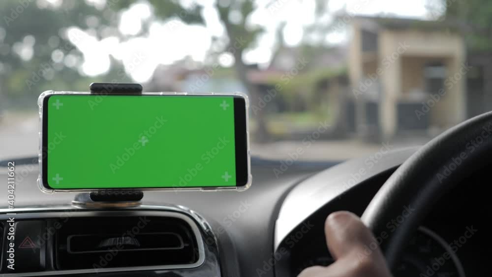 Smart Phone on Car Mock Up Smart Phone on Car Mock Up