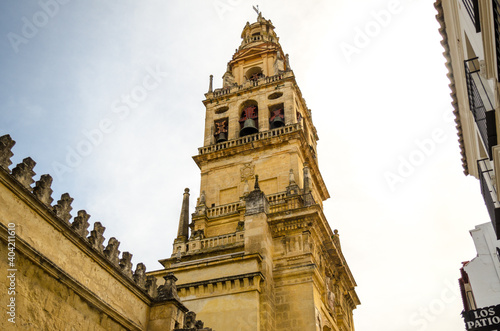 Tower of mosque in Cordoba  Spain.