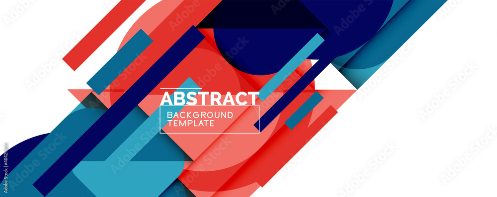 Clean minimal geometric abstract background with triangles and circles. Vector illustration for covers, banners, flyers and posters and other designs Clean minimal geometric abstract background with triangles and circles. Vector illustration for covers, banners, flyers and posters and other designs