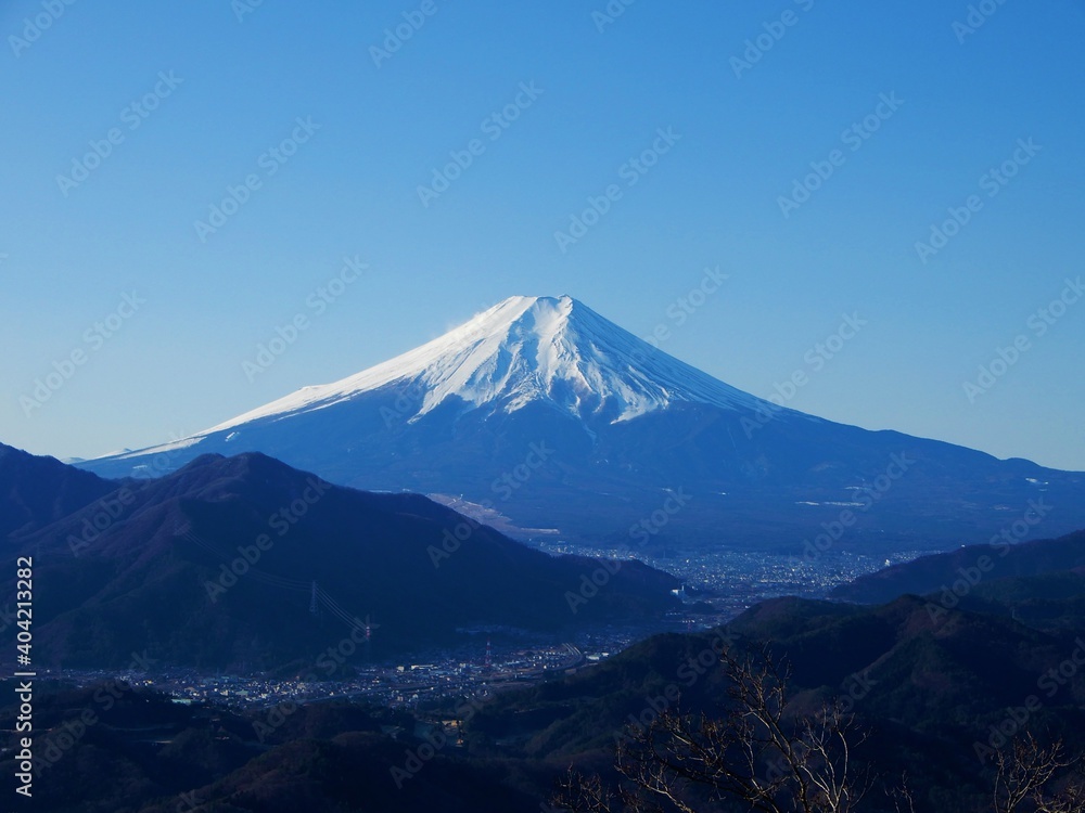 高川山から見た富士山