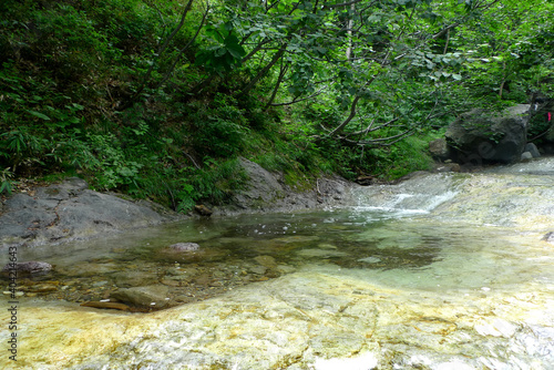 カムイワッカ湯の滝