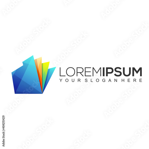 Modern File Colorful Logo Template