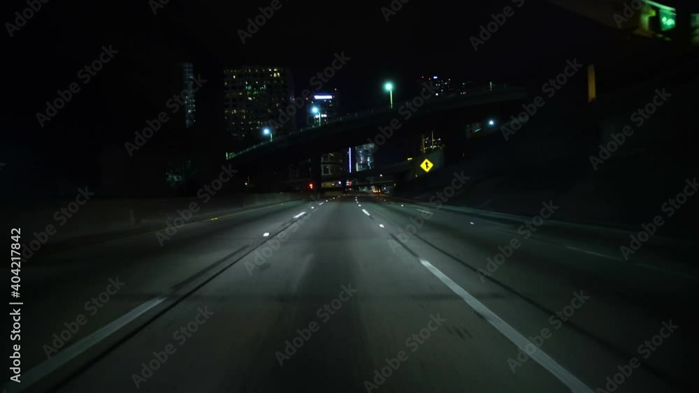 Driving Plates Los Angeles Freeway Set 2 Front View I110 South Driving Plates Los Angeles Freeway Set 2 Front View I110 South