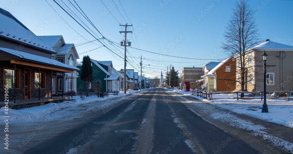 The main street of the village