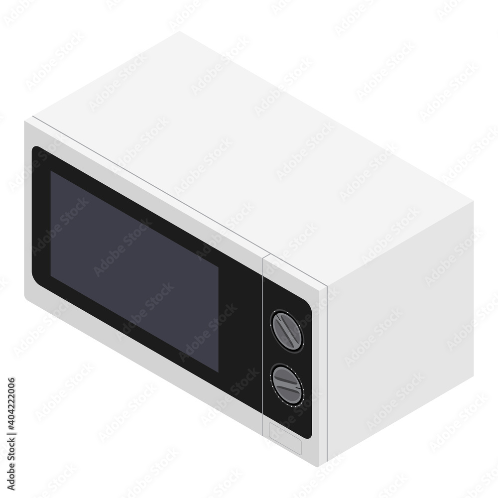 Fototapeta premium Microwave vector icon