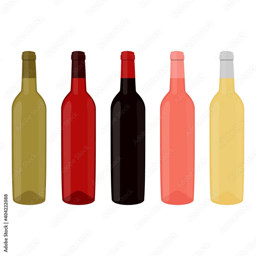 Wine bottles vector Wine bottles vector