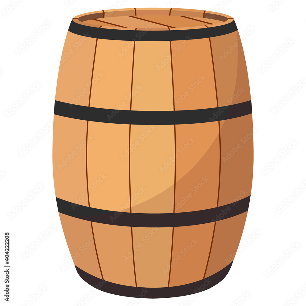 Wooden oak barrel Wooden oak barrel