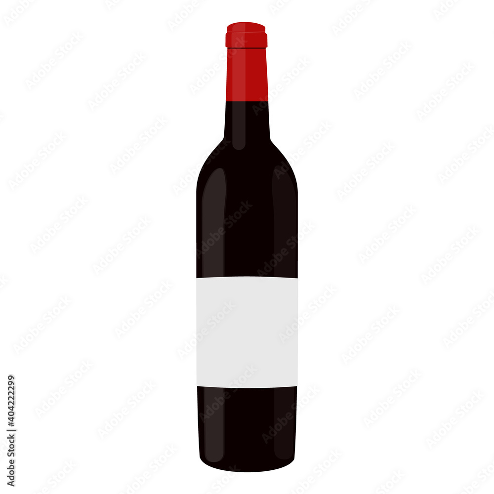 Obraz premium Red wine vector