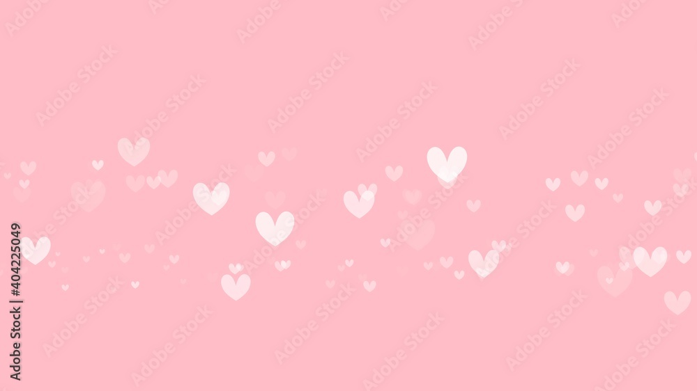 Abstract Heart on pink  background, wallpaper illustration.