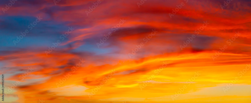 Amazing sunset and sunrise.colorful dramatic sky with cloud at sunset.
Beautiful background for text input.