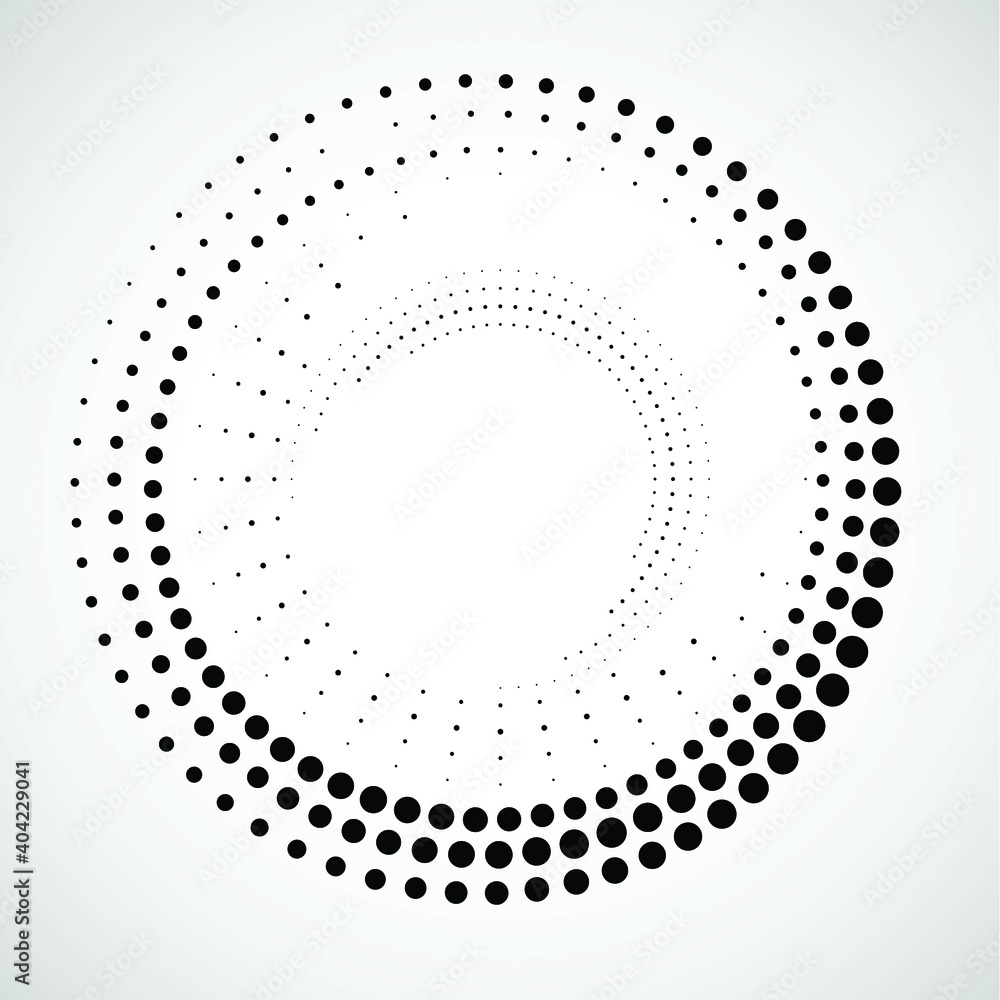 Halftone dots in circle form. round logo . vector dotted frame . design element Halftone dots in circle form. round logo . vector dotted frame . design element