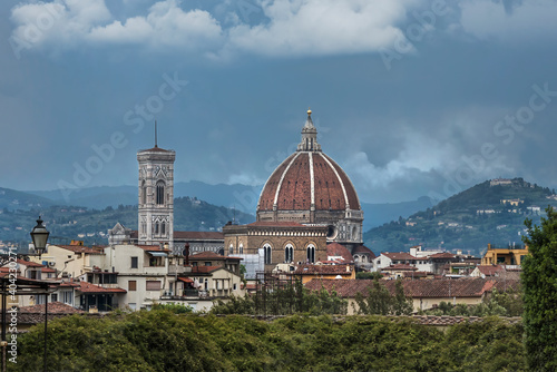 Florence surrounded by countryside