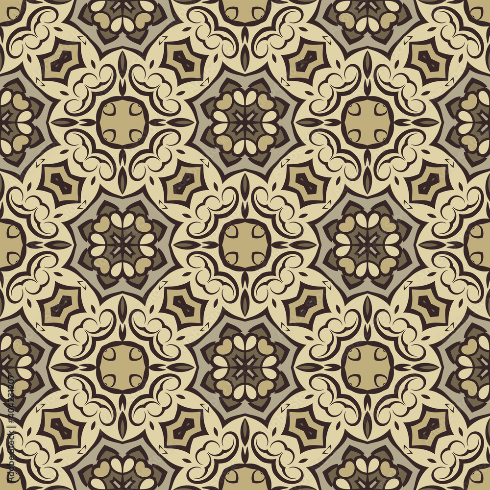 Creative trendy color abstract geometric pattern in gold, vector seamless, can be used for printing onto fabric, interior, design, textile. Home decor, interior design, tile design. Creative trendy color abstract geometric pattern in gold, vector seamless, can be used for printing onto fabric, interior, design, textile. Home decor, interior design, tile design.