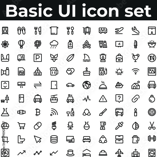 Basic app and web ui icons