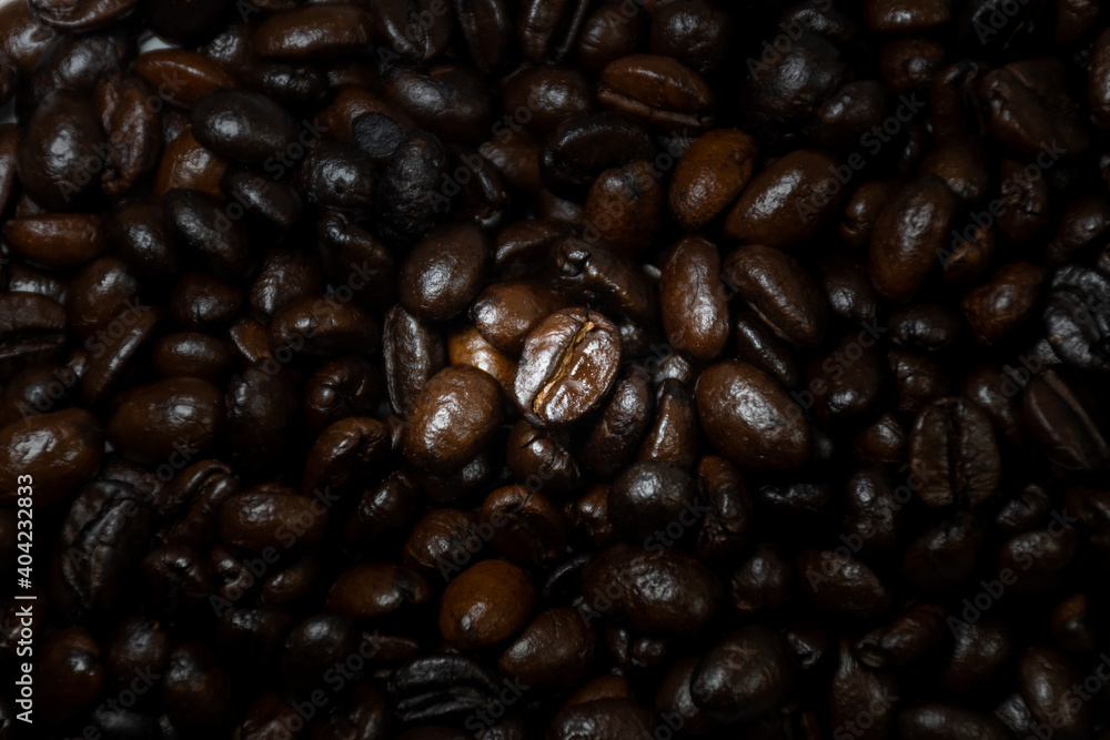 coffee beans isolated on the Background white Year 2021