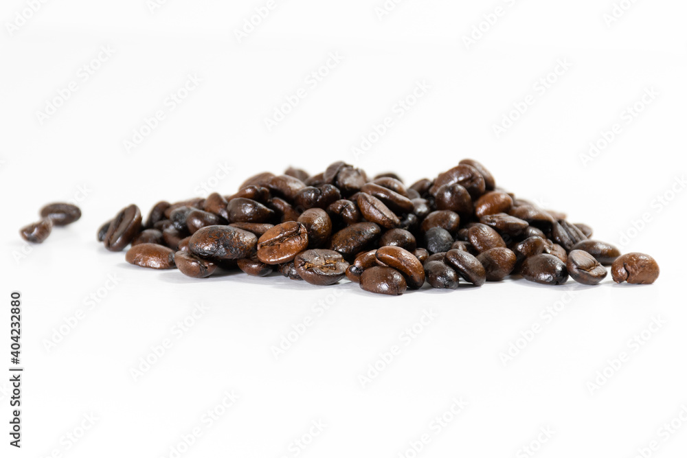 coffee beans isolated on the Background white Year 2021 coffee beans isolated on the Background white Year 2021