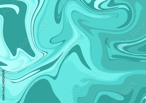 blue aqua menthe water liquid surface artistic psychedelic style background vector illustration 
