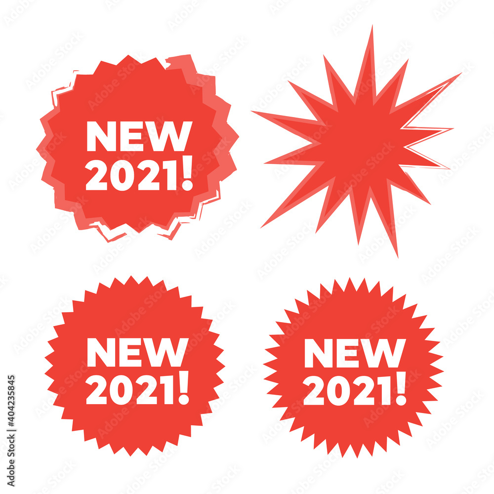 New stamp set. New sale icon. New red labels. New stamp set. New sale icon. New red labels.
