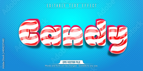 Candy text, sugar style editable text effect