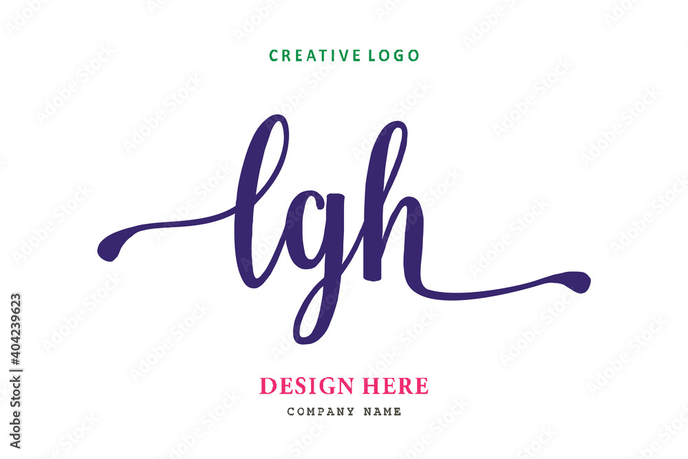 LGH lettering logo is simple, easy to understand and authoritative LGH lettering logo is simple, easy to understand and authoritative