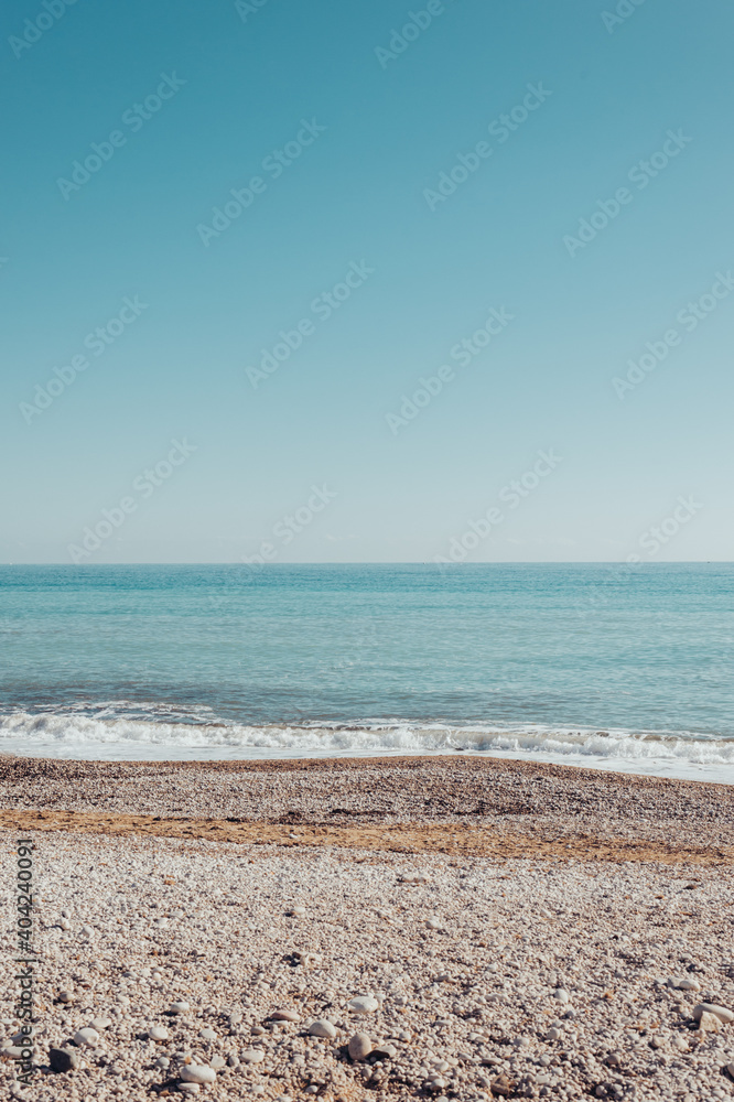 Mediterranean turquoise beach background