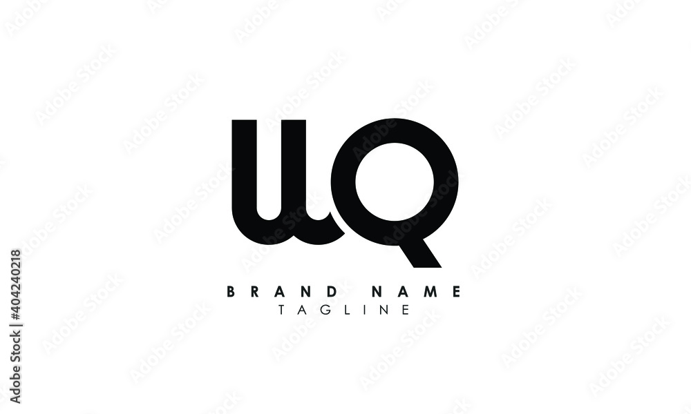 Alphabet letters Initials Monogram logo WQ, QW, W and Q, Alphabet Letters WQ minimalist logo design in a simple yet elegant font, Unique modern creative minimal circular shaped fashion brands Alphabet letters Initials Monogram logo WQ, QW, W and Q, Alphabet Letters WQ minimalist logo design in a simple yet elegant font, Unique modern creative minimal circular shaped fashion brands