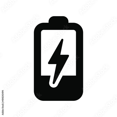 Battery power charging icon