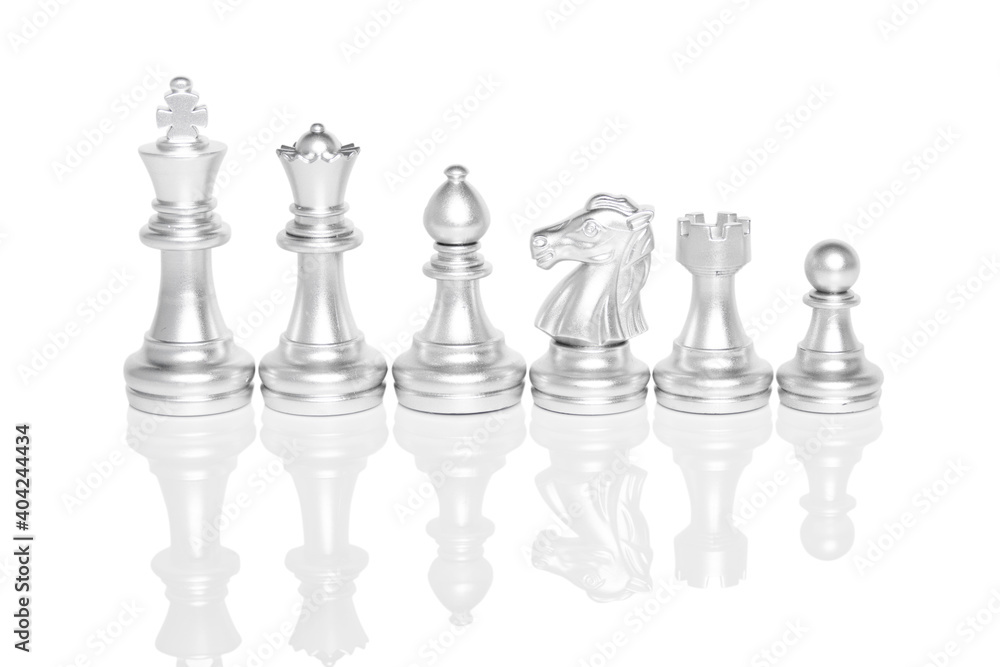 Set of chess pieces, chessboard game isolated on white background.clipping path. Set of chess pieces, chessboard game isolated on white background.clipping path.