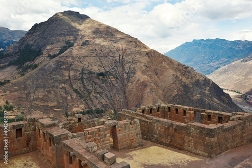 Inca structures in the urban sector of Pisac