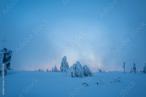 winter landscape in the mountains