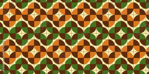 Retro background. Seamless pattern. Vector. レトロパターン